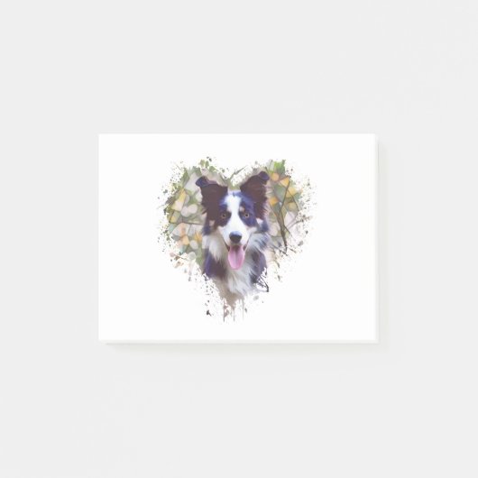 Border Collie Lover Design Post-it® Notes (Voorkant)