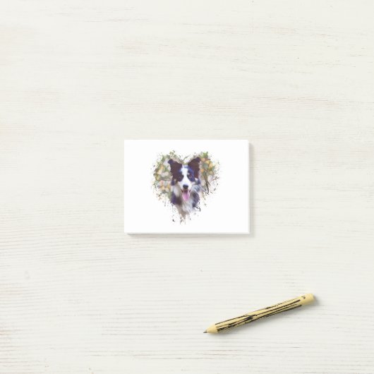 Border Collie Lover Design Post-it® Notes (Op bureau)