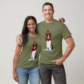Border Collie Lover Funny Kersthond Holiday T-shirt (Unisex)