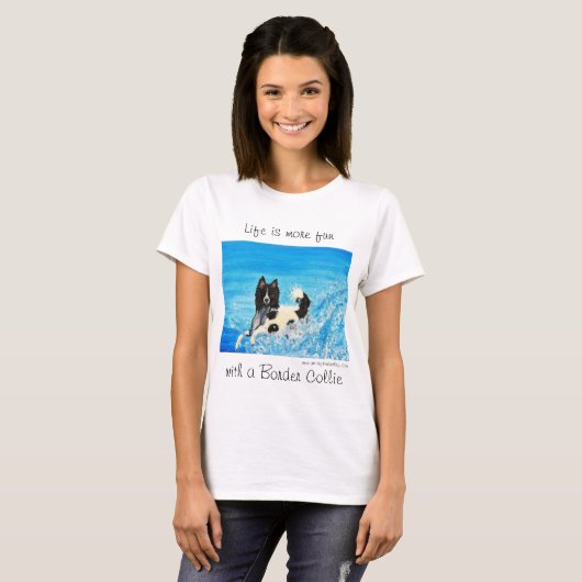 Border Collie Lovers T-shirt (Voorkant volledig)