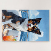 Border Collie Luxe Jachtscene Legpuzzel (Horizontaal)