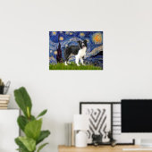 Border Collie (M) - Sterrennacht Poster (Thuiskantoor)