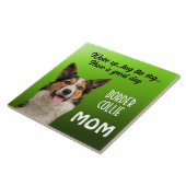 Border Collie Ma Ceramic Tile Tegeltje (Zijkant)