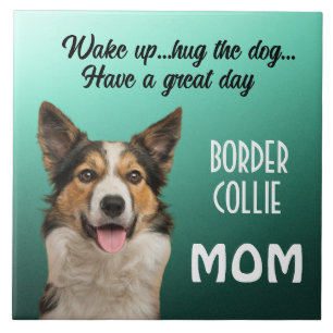 Border Collie Ma Ceramic Tile Tegeltje