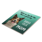 Border Collie Ma Ceramic Tile Tegeltje (Zijkant)