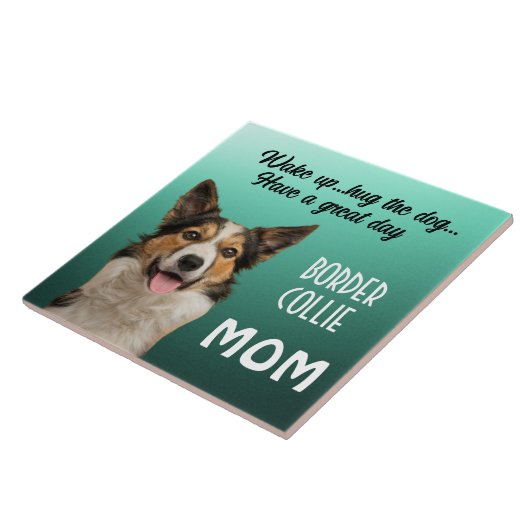 Border Collie Ma Ceramic Tile Tegeltje (Zijkant)