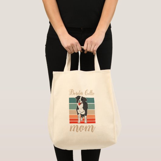 Border Collie Ma Moederdag Dog Tote Bag (Voorkant (product))