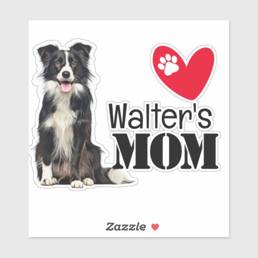 Border Collie Ma Persoonlijke Sticker (Vel)