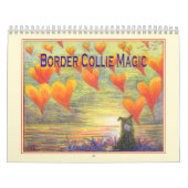 Border Collie Magic wandkalender, afbeelding per m Kalender (Hoes)