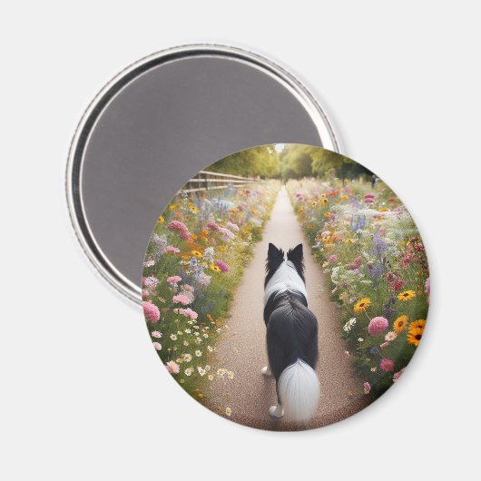 Border Collie Magnet (Voorkant / Achterkant)