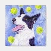 Border Collie Magnet - "Magpie's Gold" (Voorkant)