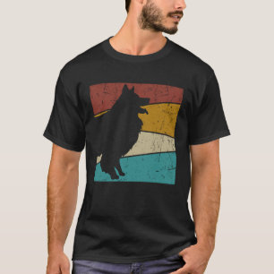 Border Collie Mannen Vrouwen Border Collie Dog Vin T-shirt