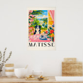 Border Collie Matisse Print Funny Dog & Coffee (Keuken)