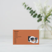 Border Collie Mattie Visitekaartjes (Staand voorkant)