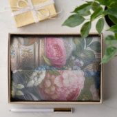 Border Collie met Bloemen Vloeipapier Tissuepapier (Geschenk)