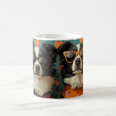 Border Collie Met Hart Rozen Valentijnsdag Koffiemok (Center)