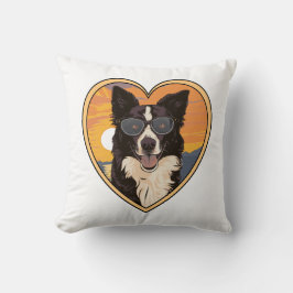 Border Collie met zonnebril Kussen