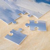 Border Collie Mid-Air Christmas Bow Catch Hat Legpuzzel (Zijkant)