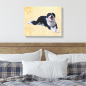 Border Collie Mix Canvas Afdruk (Insitu (Slaapkamer))