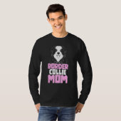 Border Collie Moeder Moederdag Hond Border Collie T-shirt (Voorkant volledig)