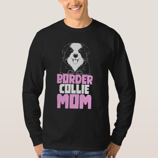 Border Collie Moeder Moederdag Hond Border Collie T-shirt (Voorkant)