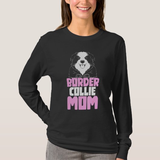 Border Collie Moeder Moederdag Hond Border Collie T-shirt (Voorkant)