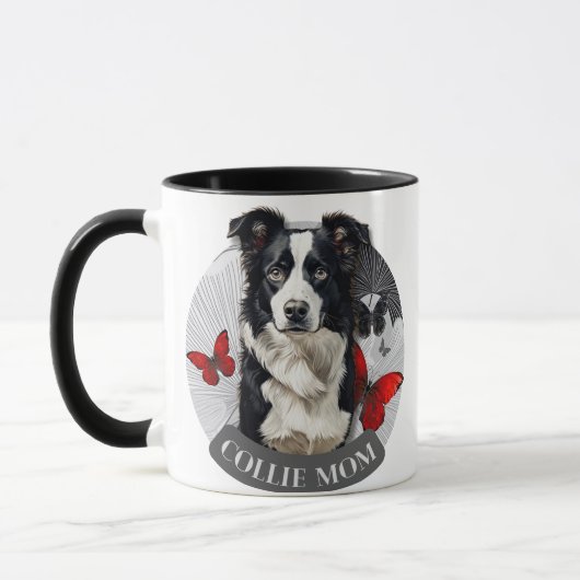 Border Collie Moeder Mok - Koffiebeker Cadeau voor (Links)