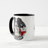Border Collie Moeder Mok - Koffiebeker Cadeau voor (Voorkant links)