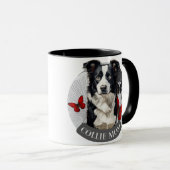 Border Collie Moeder Mok - Koffiebeker Cadeau voor (Voorkant rechts)