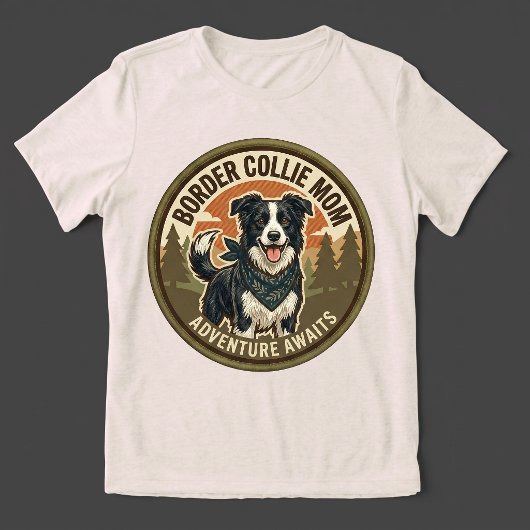 Border Collie Moeder Tri-blend T-shirt | BC Honden