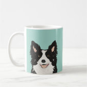 Border Collie Mok - Cute dog gift voor eigenaar va (Links)