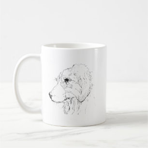 Border Collie Mok - Handgetekende Inkt Hond Koffie