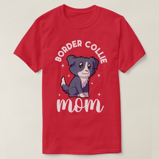 Border Collie Mom Border Collie T-shirt (Design voorkant)