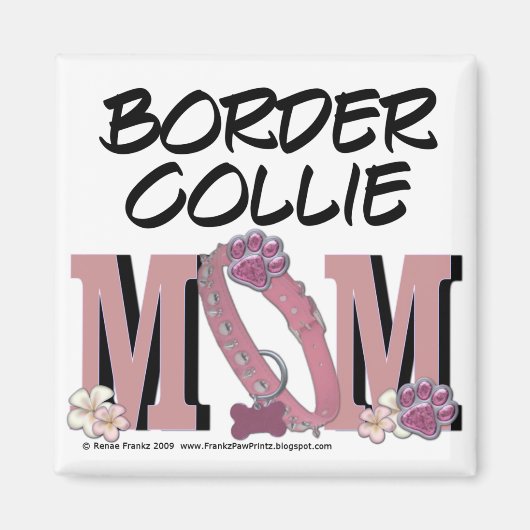Border Collie MOM Magneet (Voorkant)