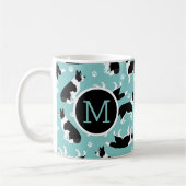 Border Collie Monogram Koffiemok (Links)