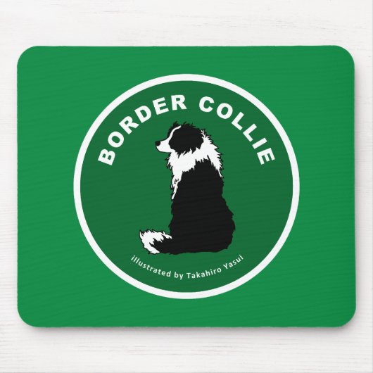 Border Collie Mousepad Muismat (Voorkant)