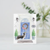 Border Collie Moving Announcement Briefkaart (Staand voorkant)