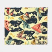  Border Collie naadloos Fleece Deken (Voorkant (Horizontaal))