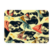 Border Collie naadloos Magneet (Horizontaal)