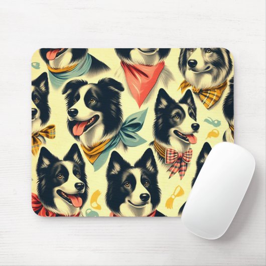 Border Collie naadloos Muismat (Met muis)