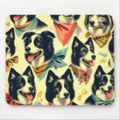 Border Collie naadloos Muismat (Voorkant)