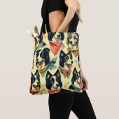  Border Collie naadloos Tote Bag (Dichtbij)