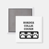 Border Collie Neef Magneet (Voorkant / Achterkant)