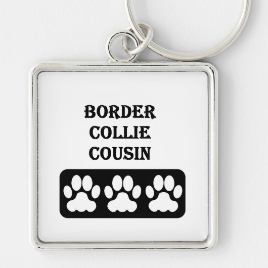 Border Collie Neef Sleutelhanger (Voorkant)
