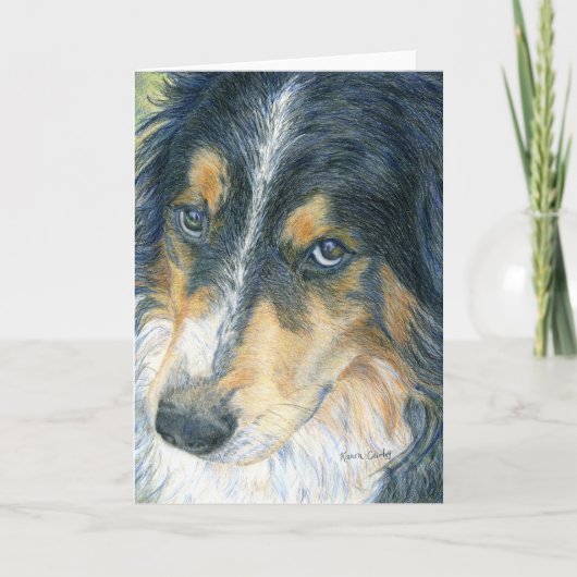 Border collie Notecard Kaart (Voorkant)