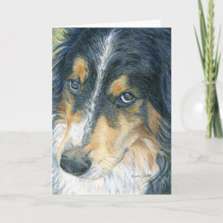 Border collie Notecard Kaart