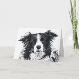 Border Collie Notecard Kaart