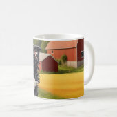 Border Collie op boerderij Koffiemok (Voorkant rechts)