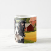 Border Collie op boerderij Koffiemok (Center)