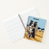 Border Collie op boerderij Notitieboek (Binnen)